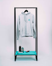 Charger l'image dans la galerie, Hoodie gris tags équipe Background