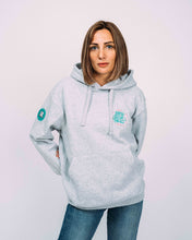 Charger l'image dans la galerie, Hoodie gris tags équipe Background